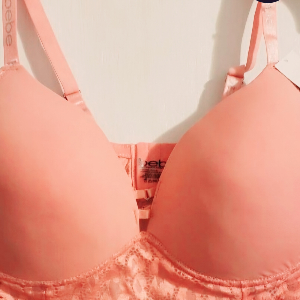 Bebe Pink Lace Bra
